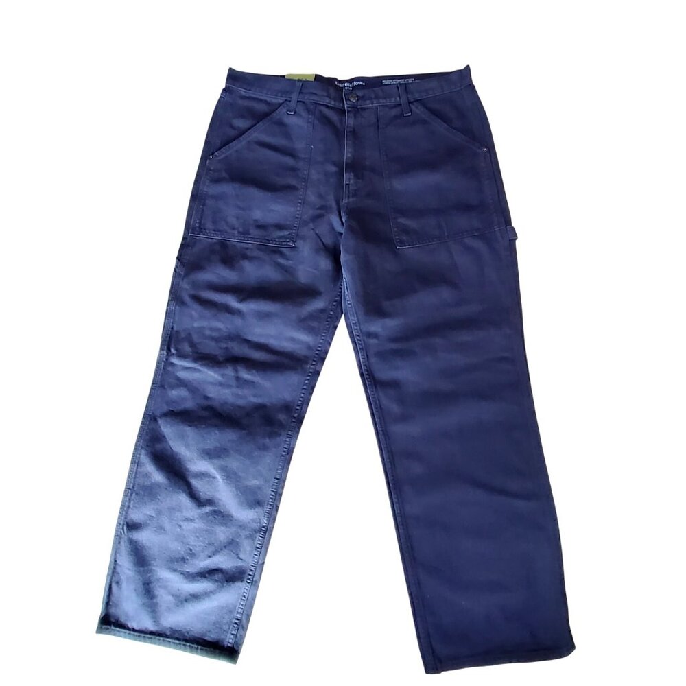 Relaxed Straight Utility Navy Blue Goodfellow Cargo Pants  Workwear Size 38/32